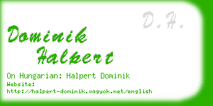 dominik halpert business card